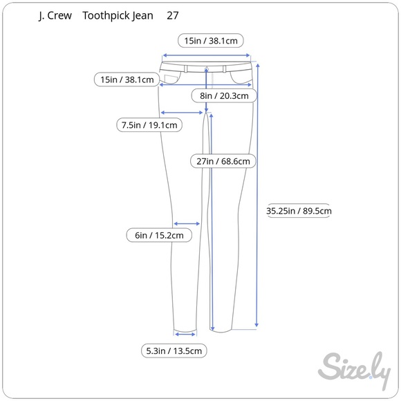 J. Crew Toothpick skinny jeans. Size 27 - Picture 8 of 8